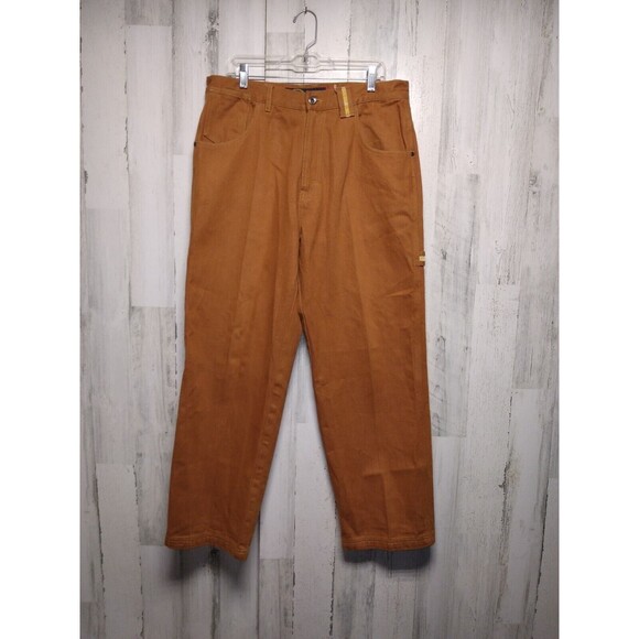 Men’s GODBODY Denim JEANS Baggy Brown 36X32 (Measures 35x30) - Picture 1 of 11